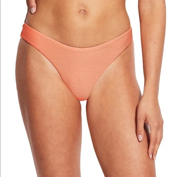 Seafolly burnt orange high cut bikini bottoms US8 NWOT - Picture 1 of 8
